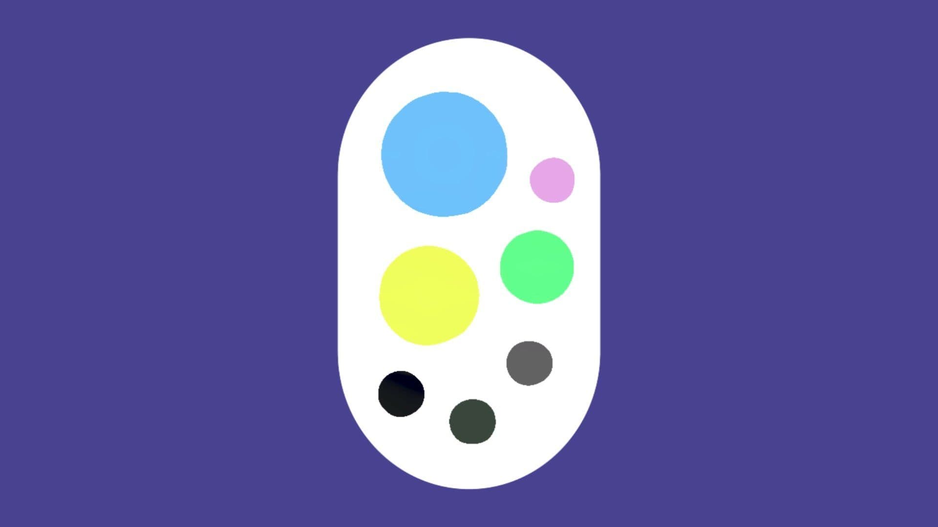 The SELF drawn as a white pill holding bright and dark emotions